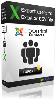 Export Joomla users to Excel or CSV file